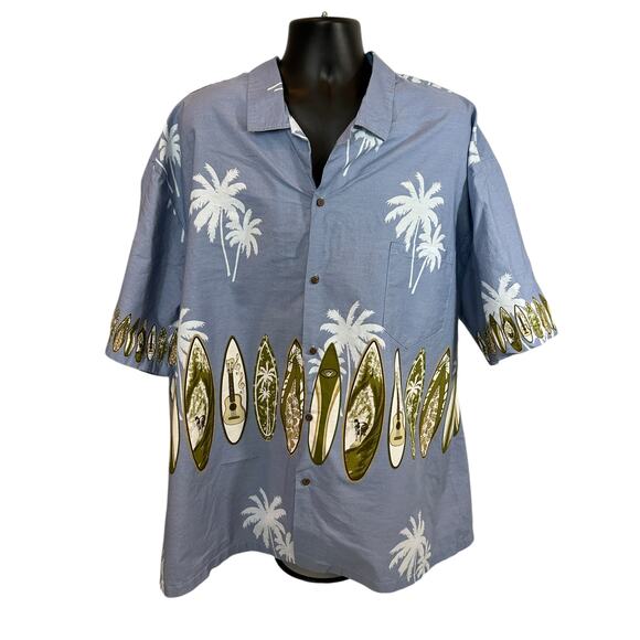 Ali’i Fasions Hawaiian Men’s Button Down, 4XL - Picture 1 of 5